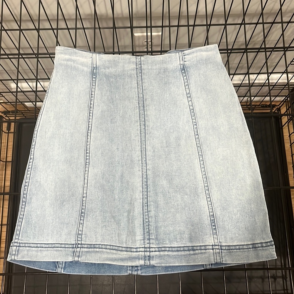 Free People Size 4 High Waisted Stretch Jean Skirt